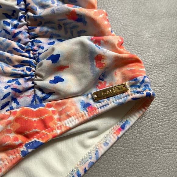 SAHA, NWT One Piece Retro Flowered Bathing Suit, Size S - Picture 7 of 10